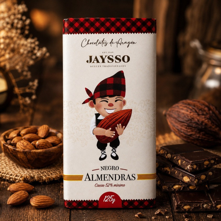 Choco negro con almendras