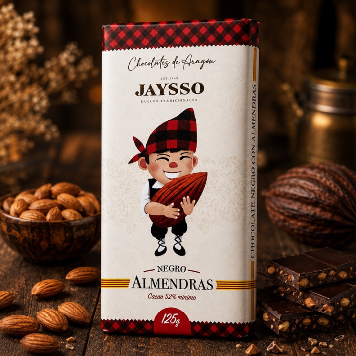 Choco negro con almendras hover