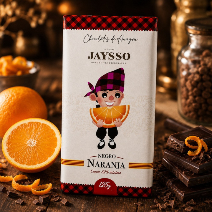 Chocolate Negro con naranja hover