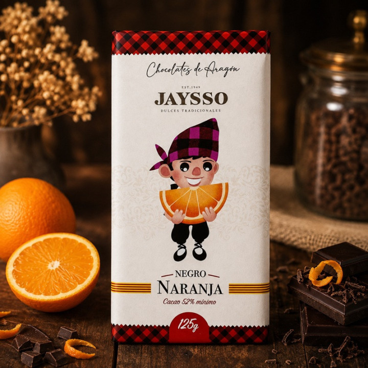 Chocolate Negro con naranja