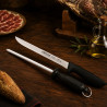 Set Jamonero Arcos con Cuchillo y Chaira