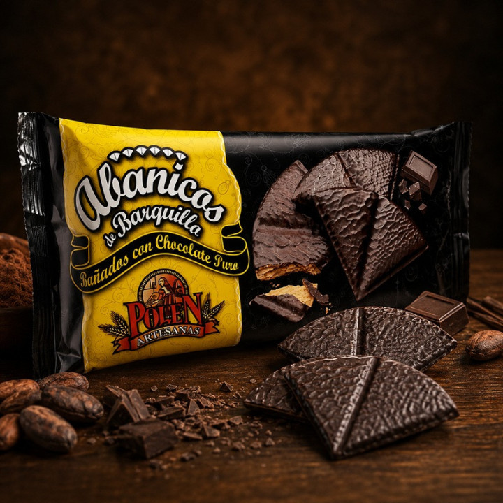 Abanicos de Barquillo con Chocolate 115g