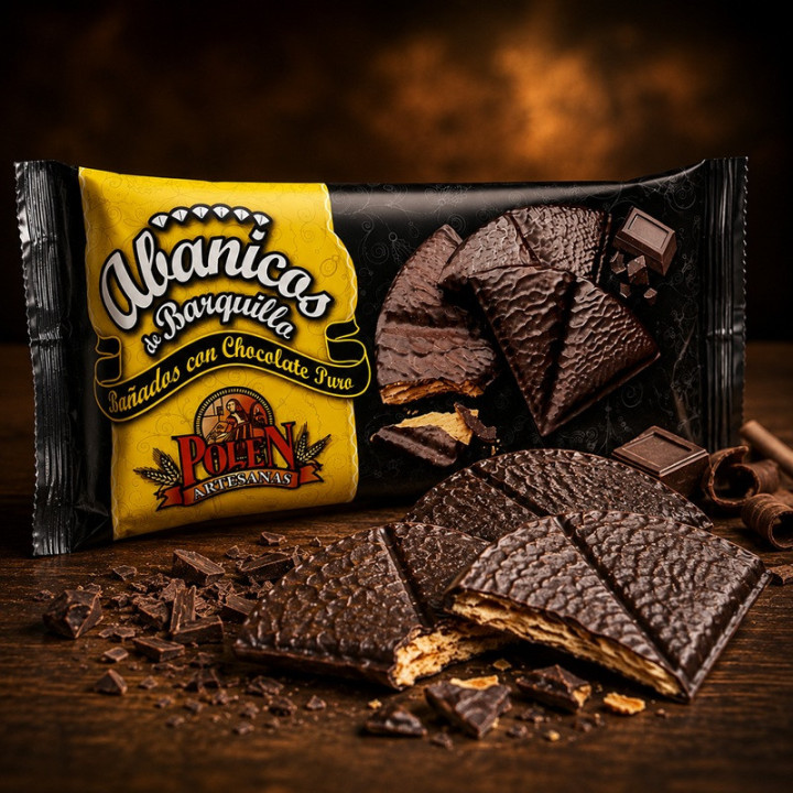 Abanicos de Barquillo con Chocolate 115g hover