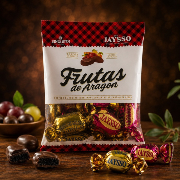 Frutas de Aragón con Chocolate 200g