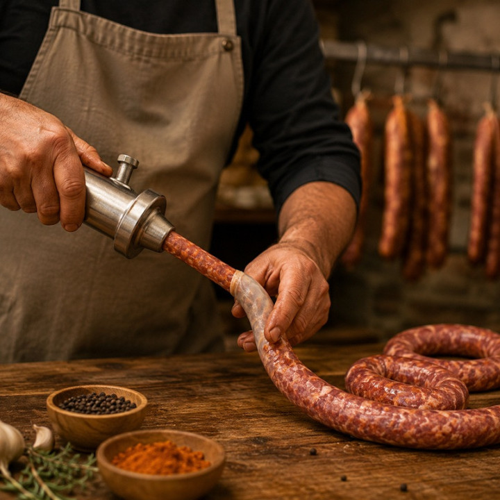 Chorizo con trufa productor