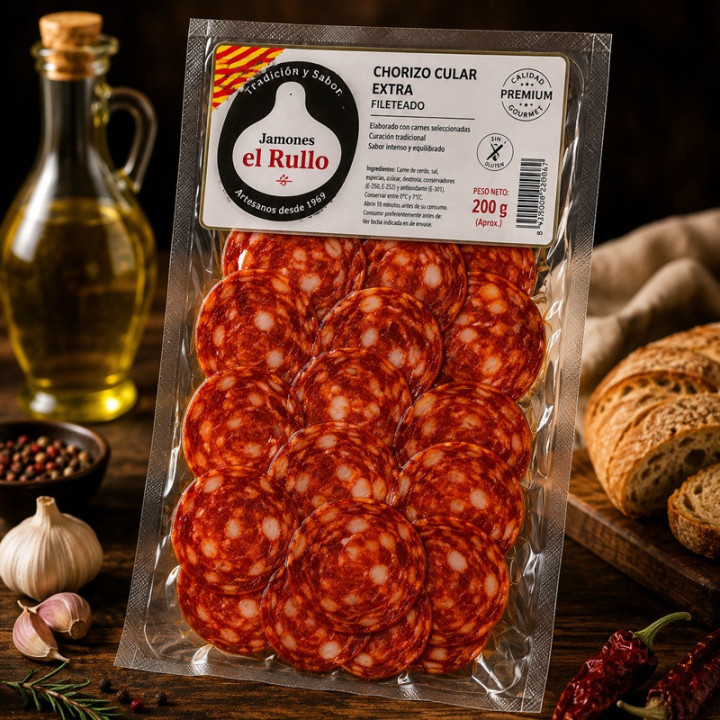 Chorizo cular fileteado