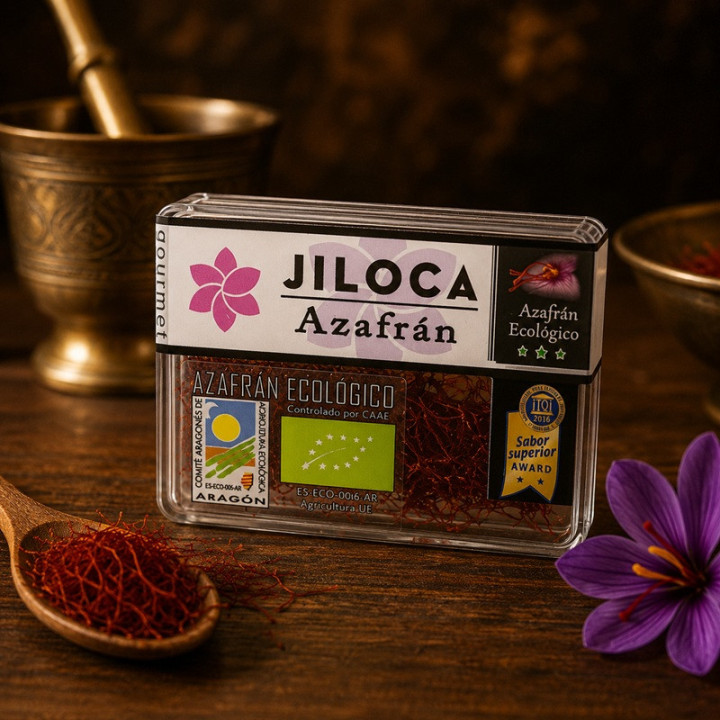 Estuche de azafrán ecológico con 0,50gr