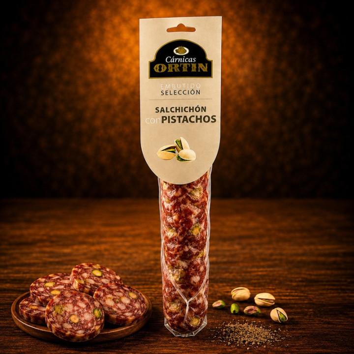 Salchichón con pistachos gourmet hover