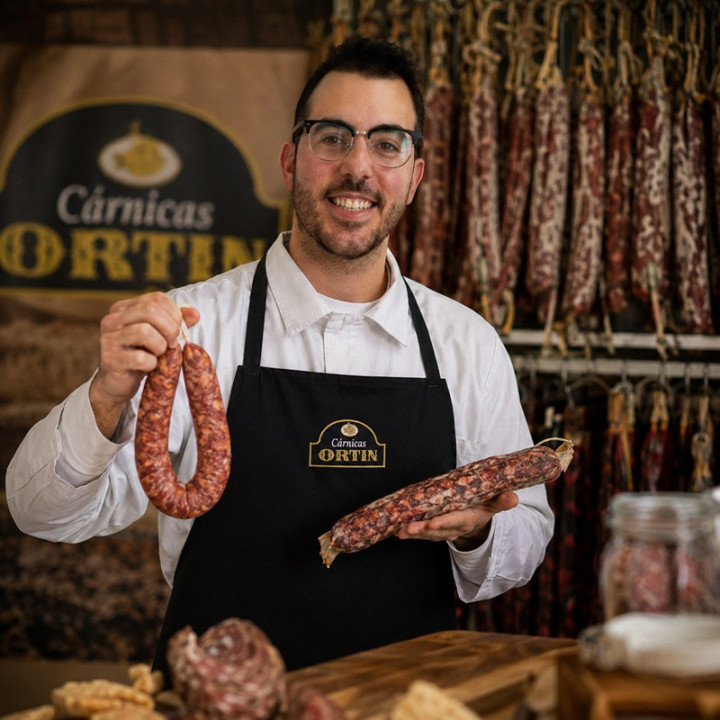 Longaniza con trufa Ortín productor