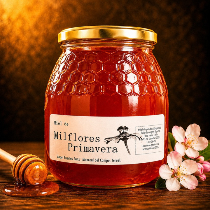 Miel de flores de primavera artesana 1 kg hover