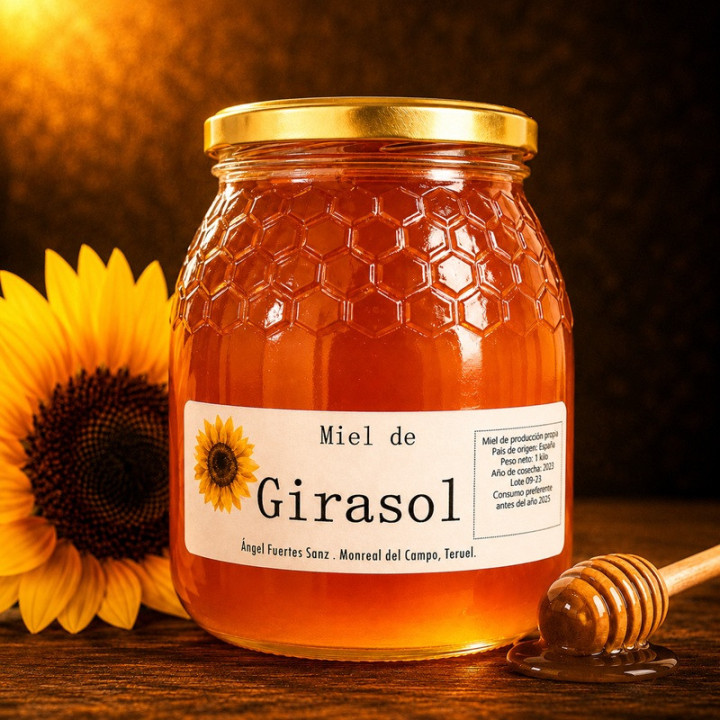Miel de girasol artesana 1 kg hover