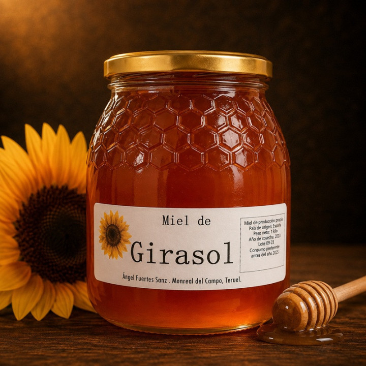 Miel de girasol artesana 1 kg
