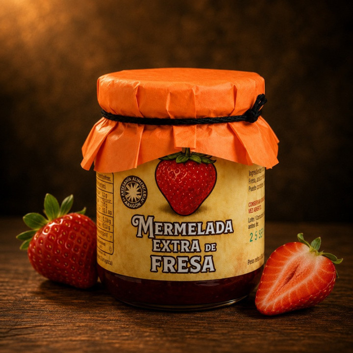 Mermelada de fresa gourmet 210 g
