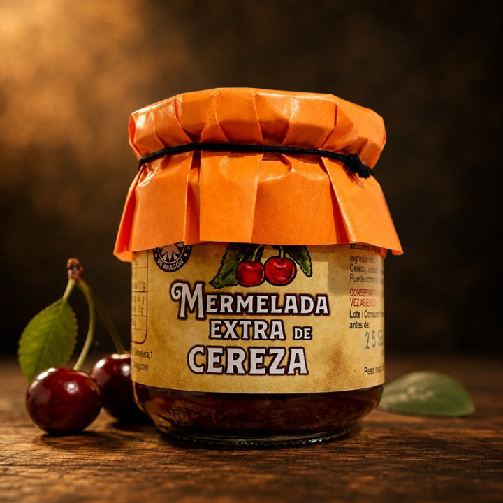 Mermelada de cereza gourmet 210 g