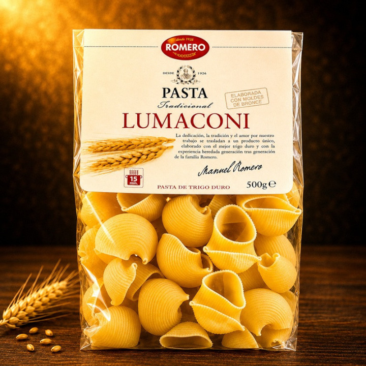 Pasta lumaconi al bronce gourmet hover