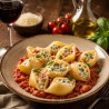 Pasta lumaconi al bronce gourmet maridaje