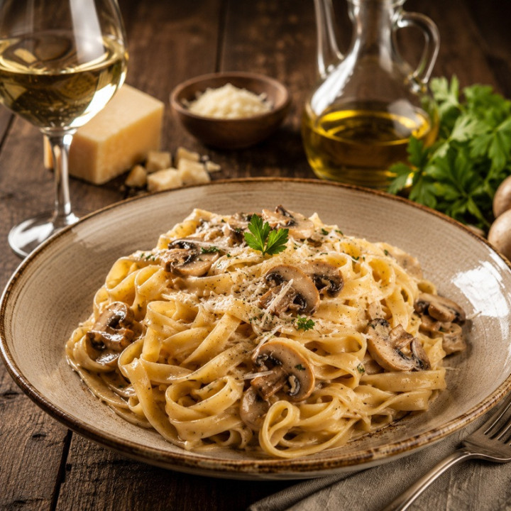 Tagliatelle al bronce gourmet maridaje