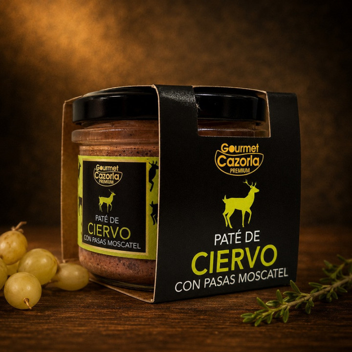 Paté de ciervo con pasas moscatel
