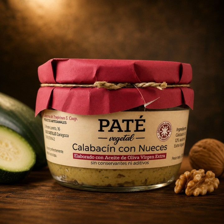Paté de calabacín con nueces