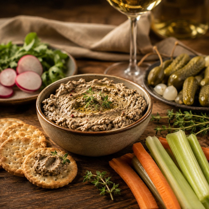 Paté de calabacín con nueces maridaje