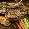 Paté de berenjena gourmet maridaje