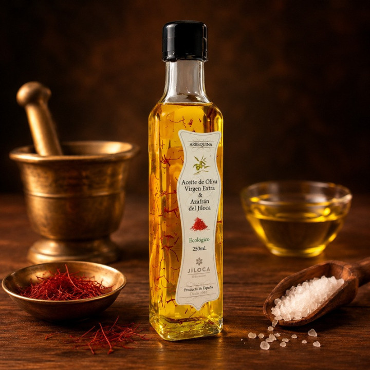 aceite de oliva con azafrán 25cl