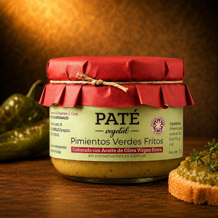 Paté de pimientos verdes fritos gourmet  hover