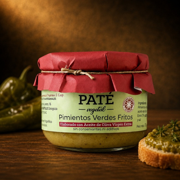 Paté de pimientos verdes fritos gourmet