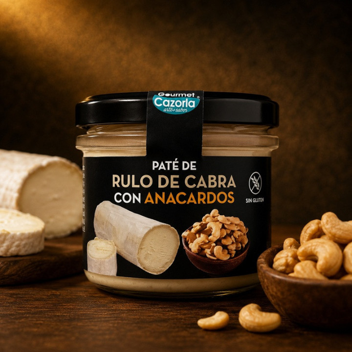 Paté de rulo de cabra con anacardos