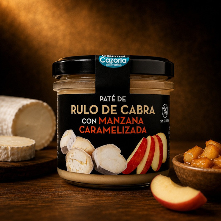 Paté de rulo de cabra con manzana caramelizada