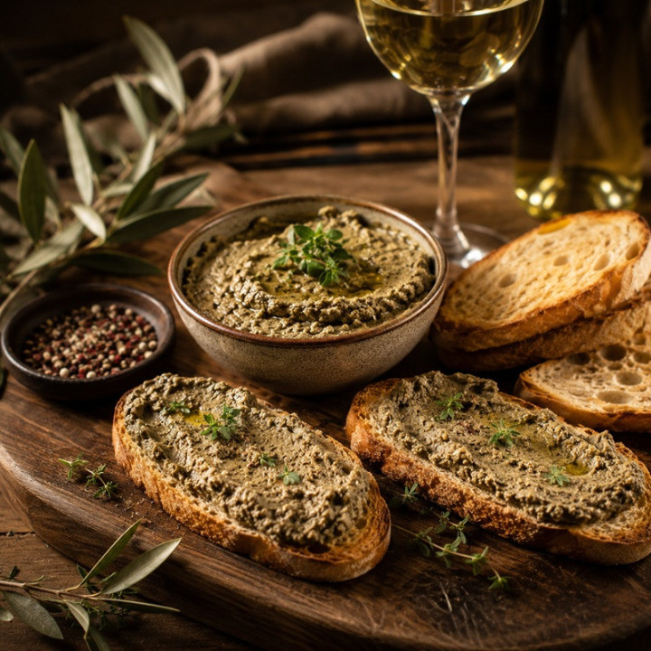 Paté de setas gourmet maridaje