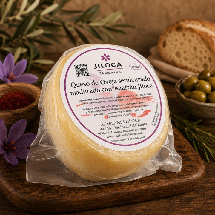 Queso de Oveja Semicurado con Azafrán