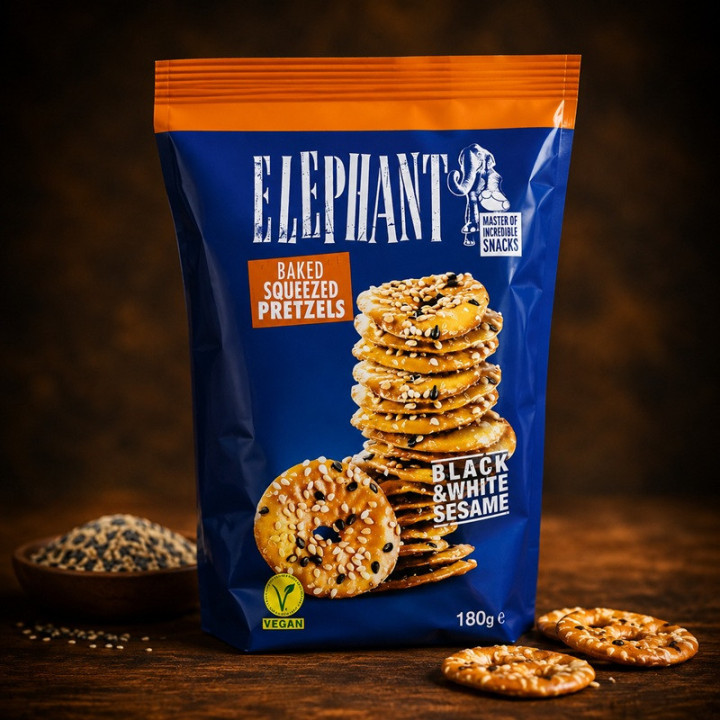 Galletitas Finas Elephant con Sésamo 80 g