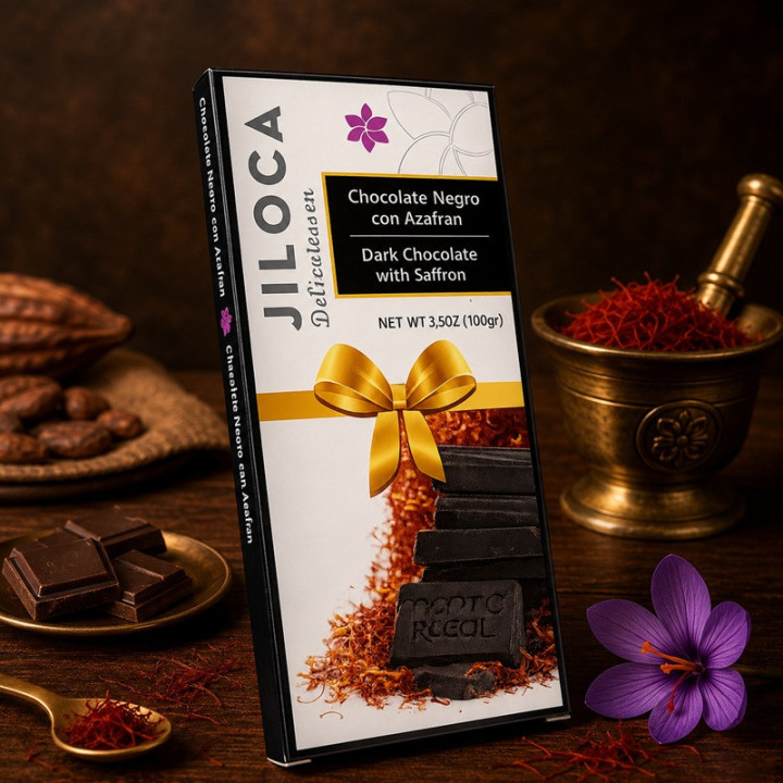 Chocolate Negro con Azafrán 50 % Cacao | Aragón Gourmet