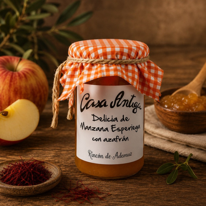 Delicia de Manzana Esperiega con Azafrán